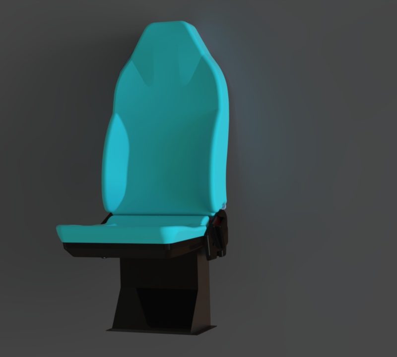 Ambulance’s Doctor Seat Design in SolidWorks – 3D Model