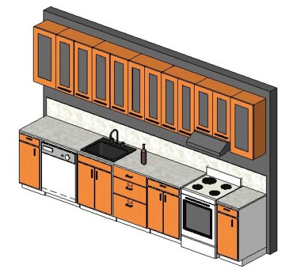 Revit Kitchen Family – Part 5: 20 Families Inside One Revit Project