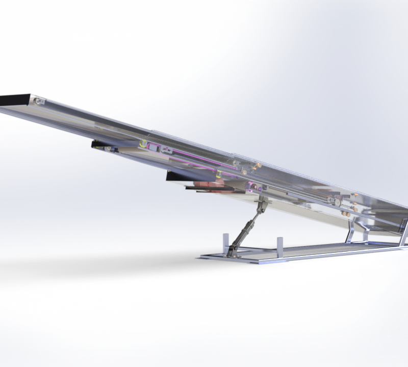 Hydraulic tilting platform