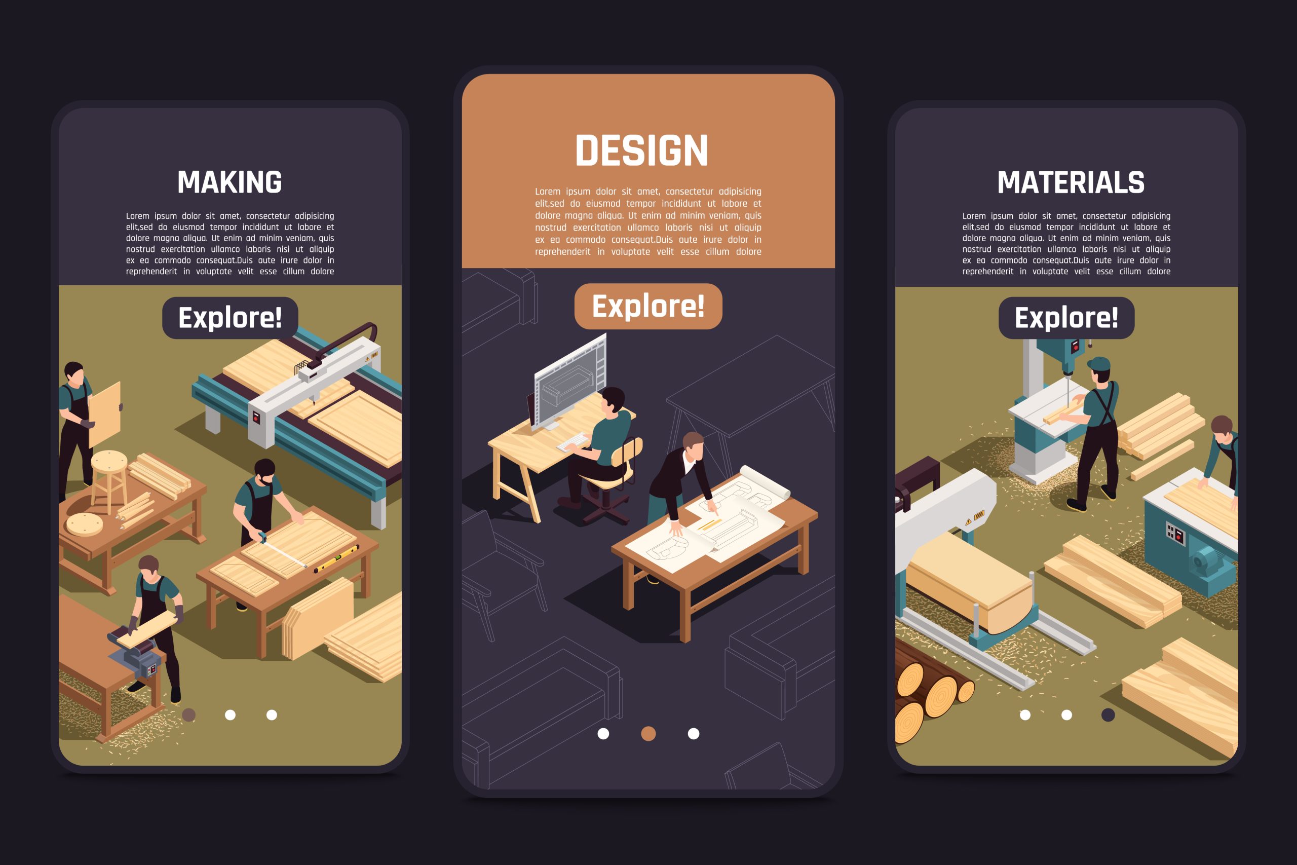 Industrial & Furniture Revit Families