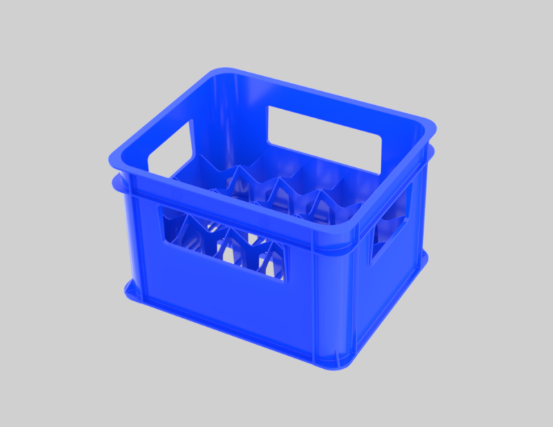 Plastic bottle crate