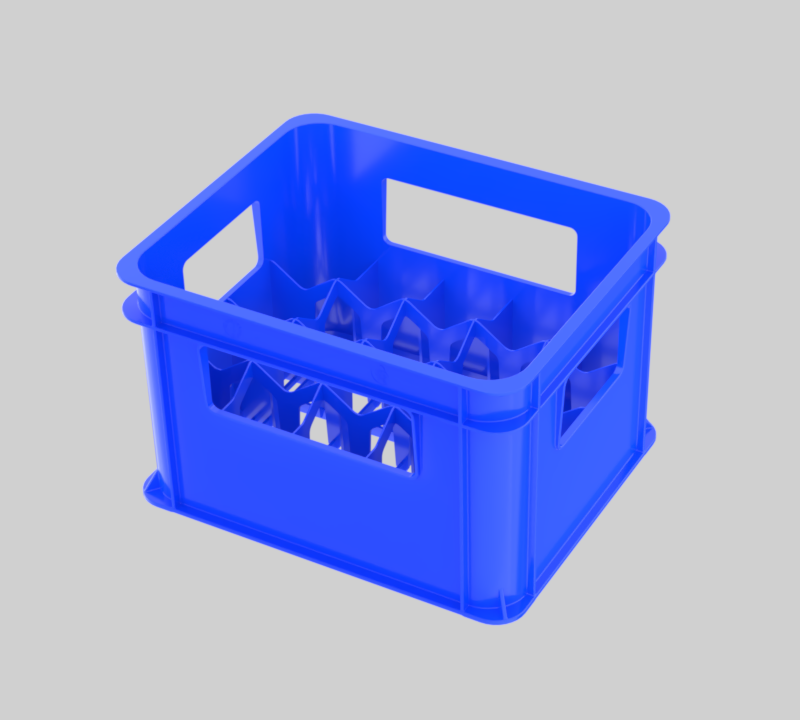 Plastic bottle crate