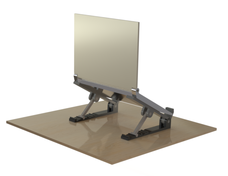 Angle adjustable laptop stand