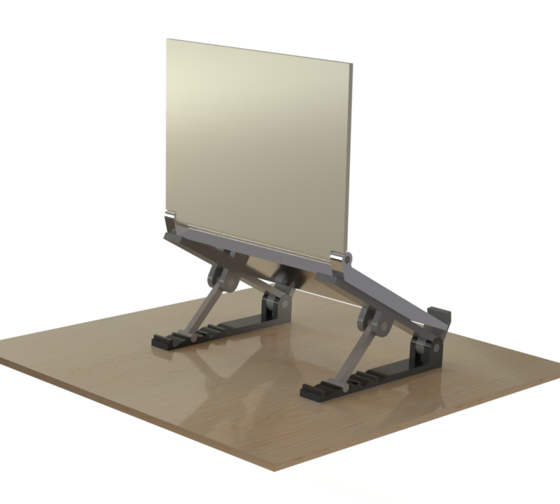 Angle adjustable laptop stand