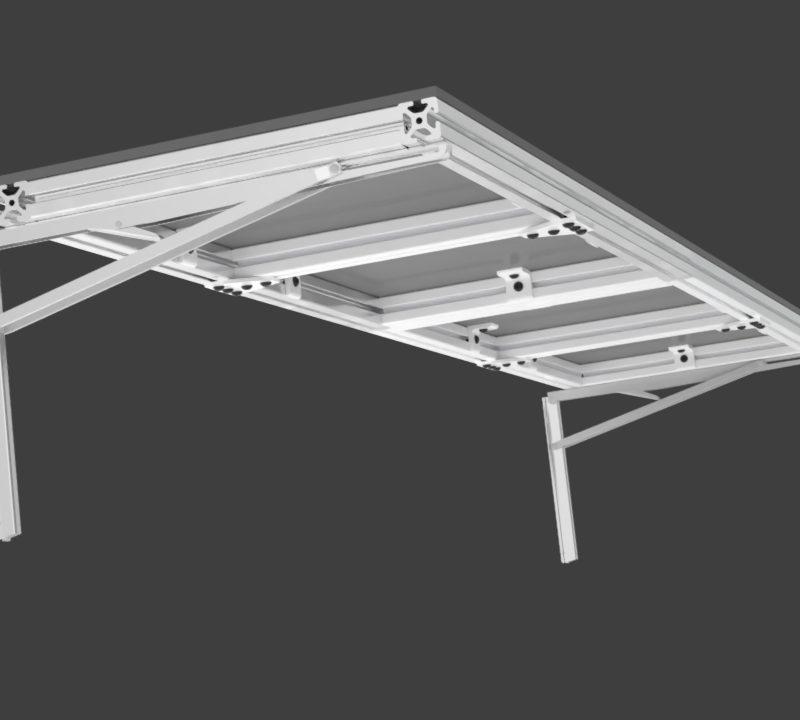 Wall Foldable Workbench 3D