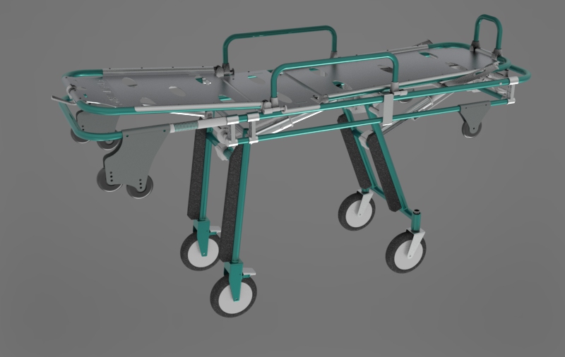 Ambulance Main Stretcher Model AA-2 3D