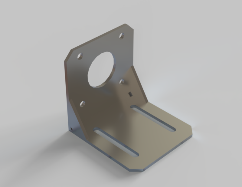 NEMA-Style Motor Mounting Bracket