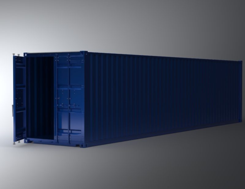 40ft Container 3D Model