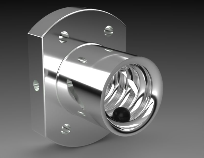 3D Ball Screw Part Model