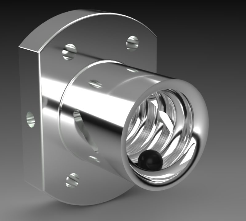 3D Ball Screw Part Model