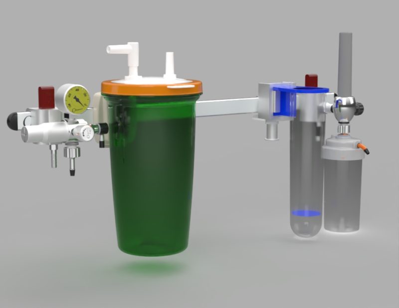 Oxygen Regulator System 3D Model