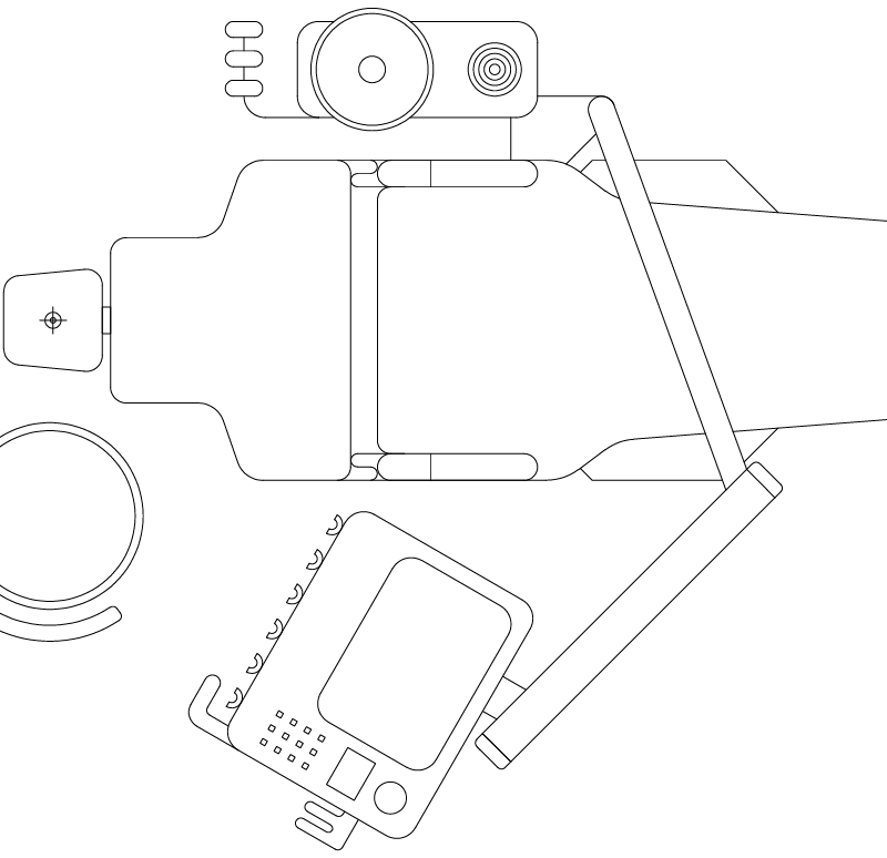 Dental Chair 2D Drawing