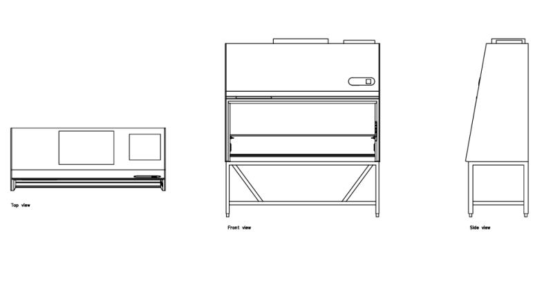 2D Biosafety-Cabinet Drawing