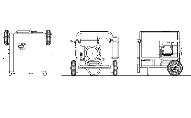Portable-Electric-Generator Drawing