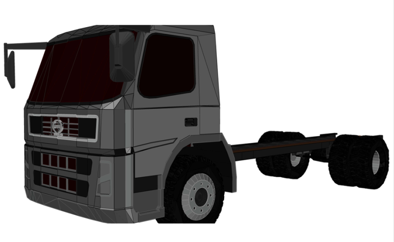 3D and 2D Toyota Hino 500 Model