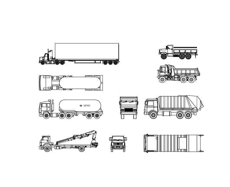 2D Trucks Set