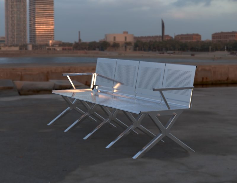 3D CAD Sheet Metal Bench