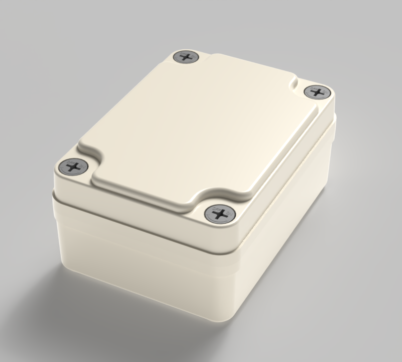 Electronic plastic enclosure