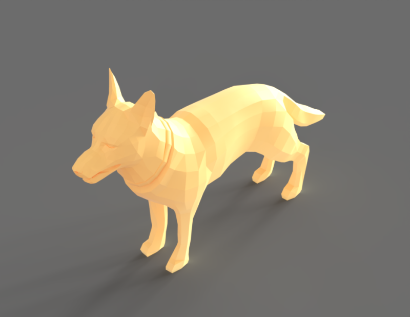 German shepherd figure