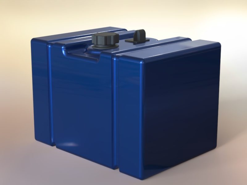 3D CAD Plastic Water Tank