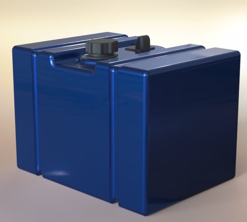 3D CAD Plastic Water Tank