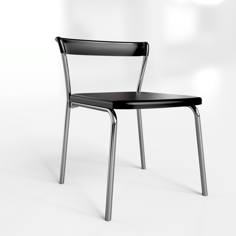 Armless office chair