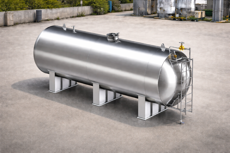Horizontal Industrial Storage Tank