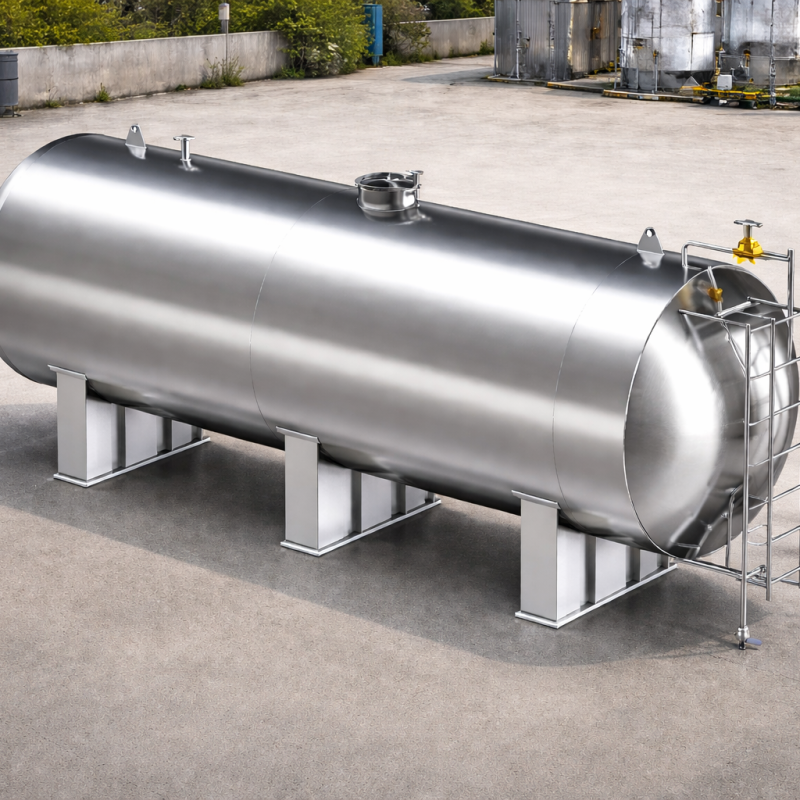 Horizontal Industrial Storage Tank