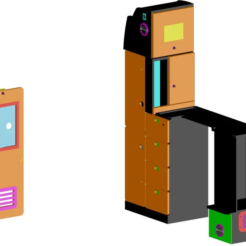 Panelvan Ambulance Front Cabinets – 2D AutoCAD Drawing