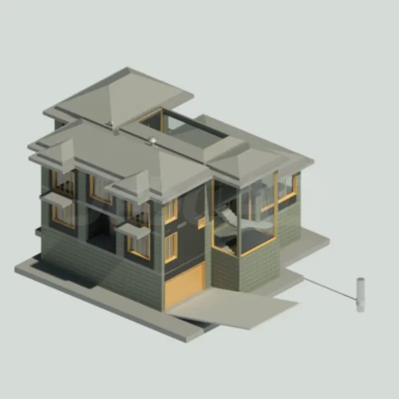 Architectural and Mechanical Design of a Villa in Revit – Constructed in France