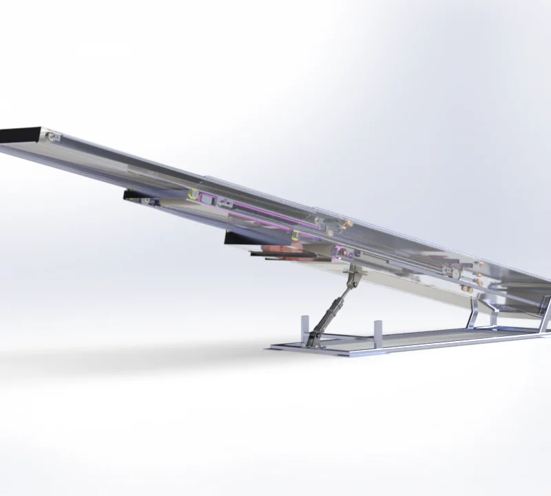 Hydraulic tilting platform