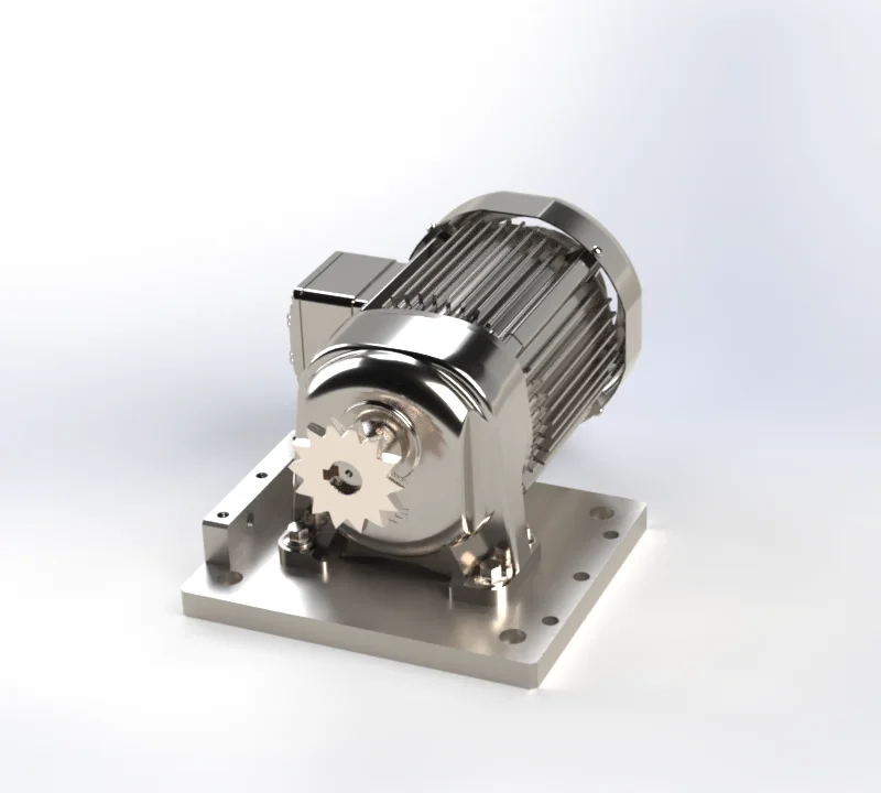 Motor with Sprocket Drive