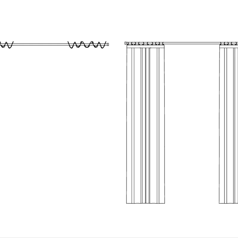 2D Curtain Drawing