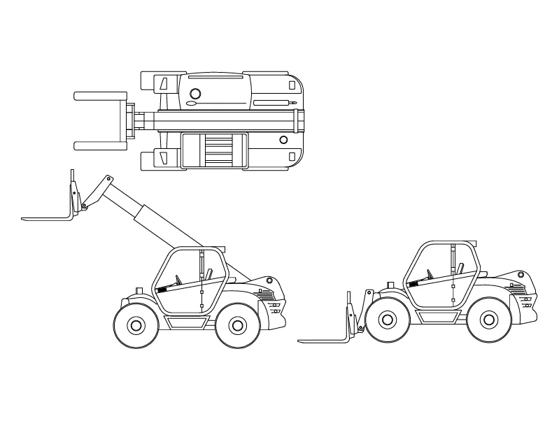 2D CAD Forklift