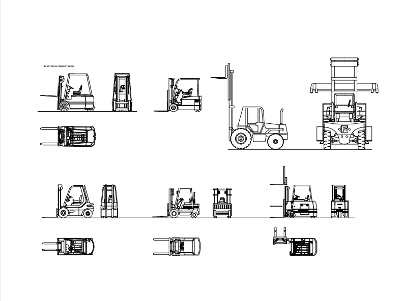2D Forklifts Truck