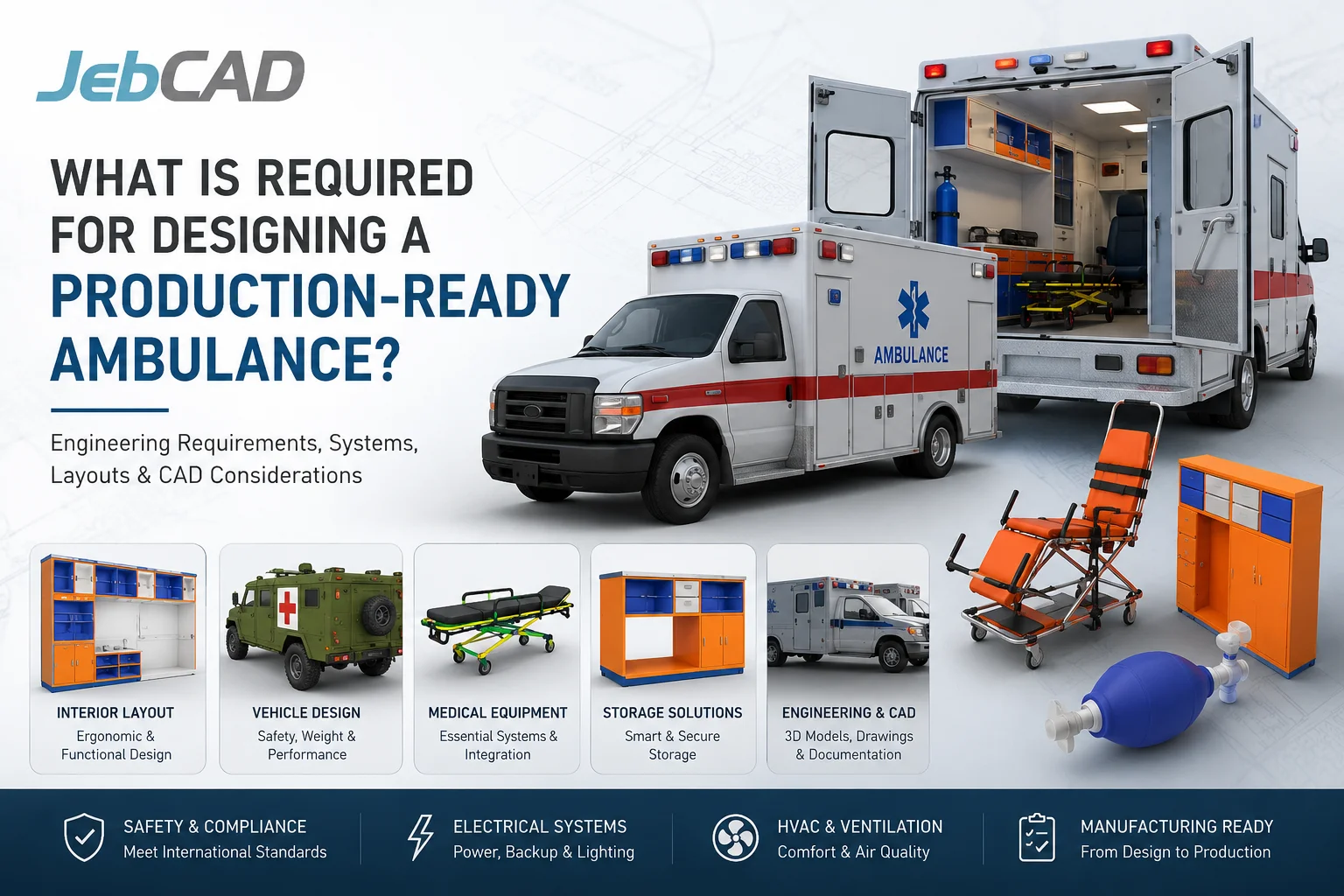 What Is Required for Designing a Production-Ready Ambulance? | Ambulance CAD & Engineering Guide