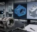 Reverse engineering services for a legacy industrial part with 3D scan data and a parametric CAD model